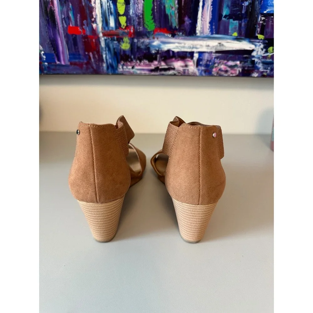 Dr Scholls Barton Band Brown Wedge Sandals | Size 9